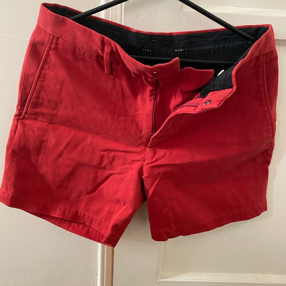 Red Marc jacobs men’s shorts